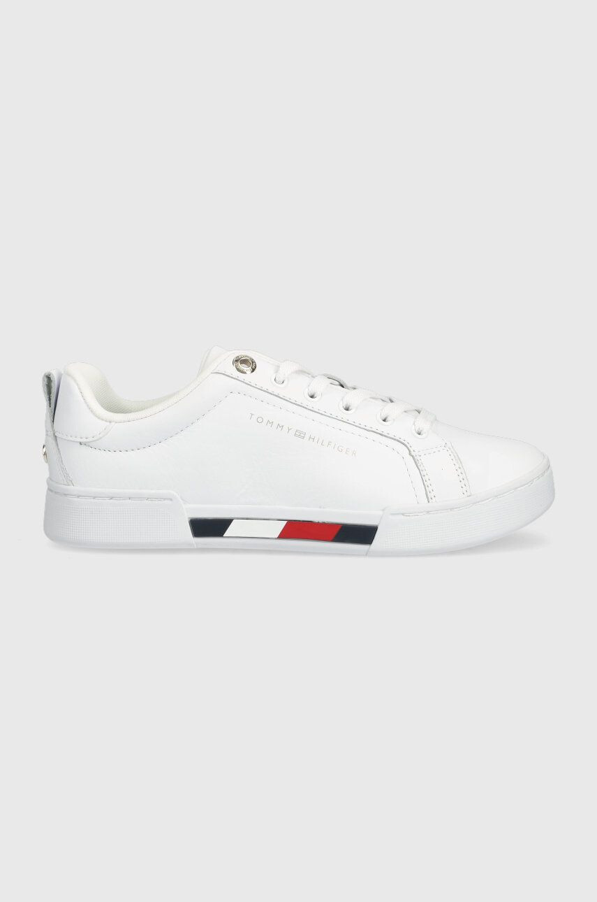 Tommy Hilfiger Кожени маратонки Tricolor Insert Sneaker - Pepit.bg