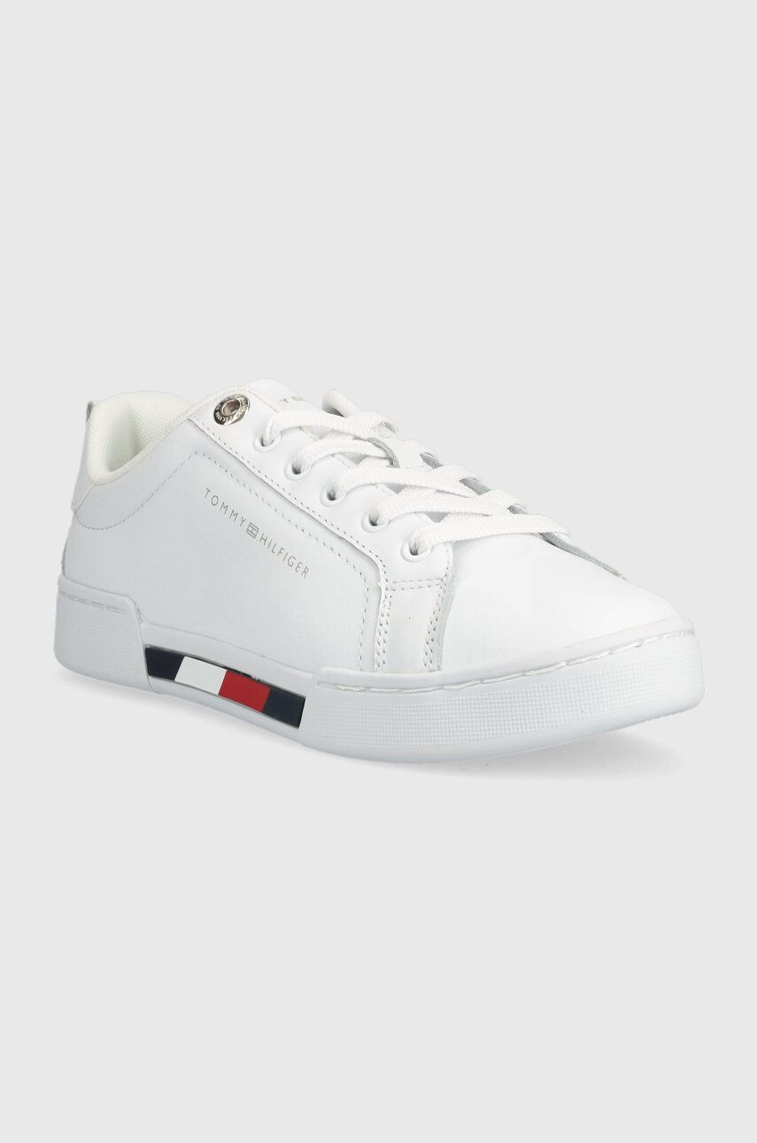 Tommy Hilfiger Кожени маратонки Tricolor Insert Sneaker - Pepit.bg