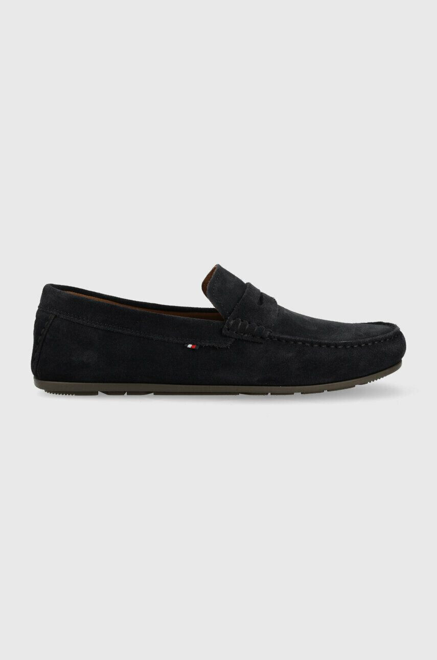 Tommy Hilfiger Кожени мокасини CASUAL HILFIGER SUEDE DRIVER - Pepit.bg