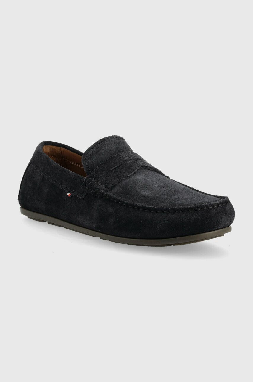 Tommy Hilfiger Кожени мокасини CASUAL HILFIGER SUEDE DRIVER - Pepit.bg