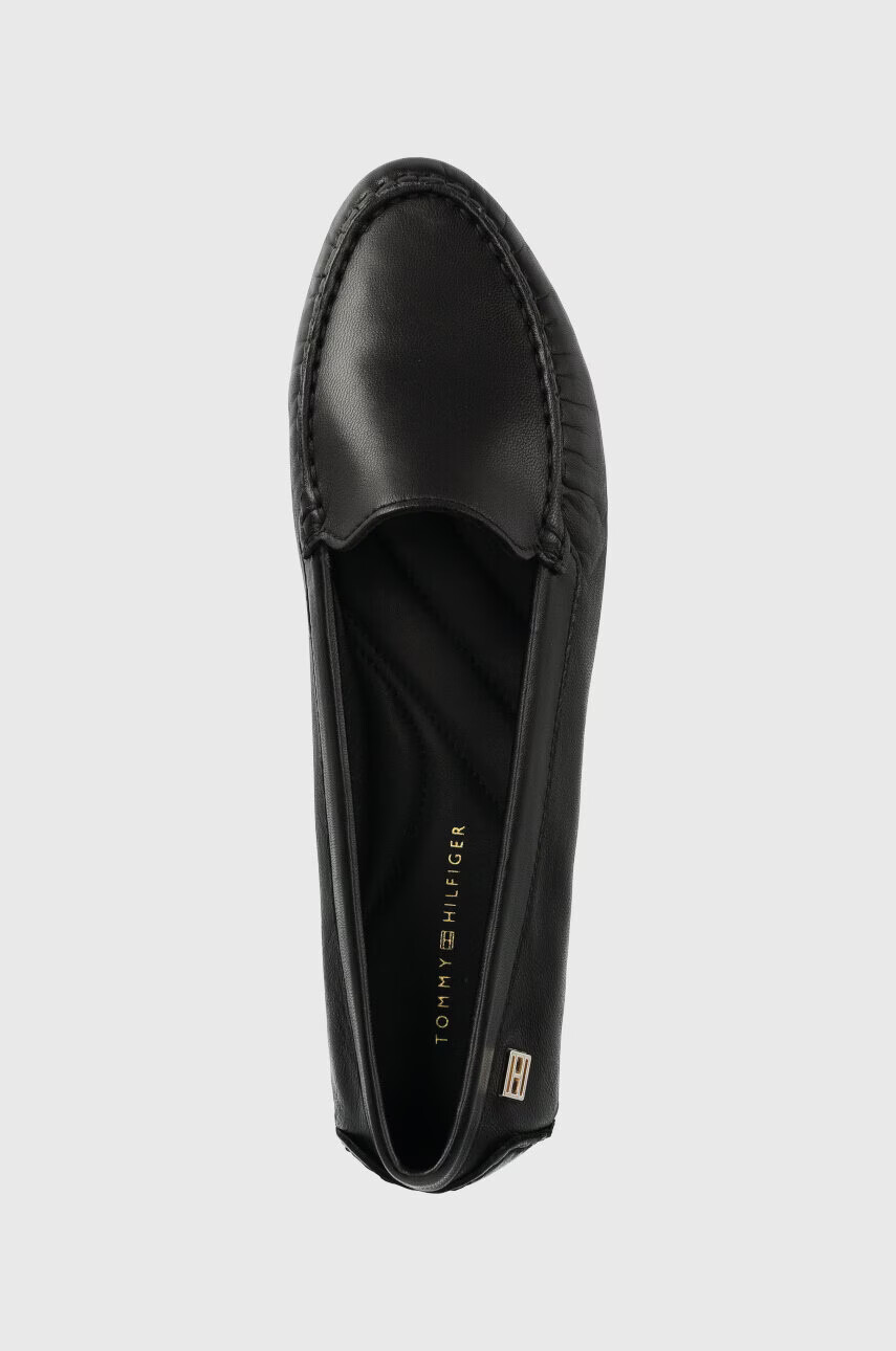 Tommy Hilfiger Кожени мокасини ESSENTIAL CHIC MOCASSIN в черно с равна подметка FW0FW07224 - Pepit.bg