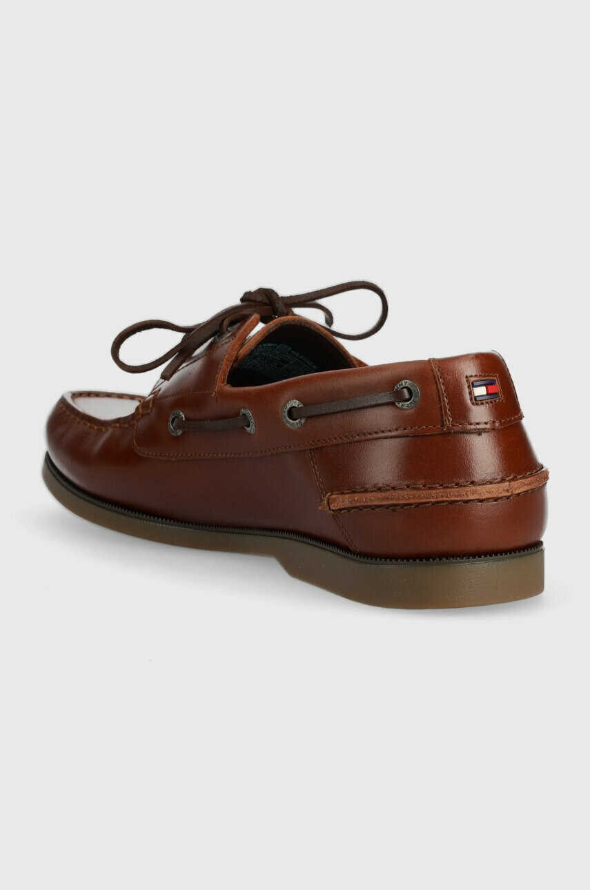 Tommy Hilfiger Кожени мокасини TH BOAT SHOE CORE LEATHER - Pepit.bg