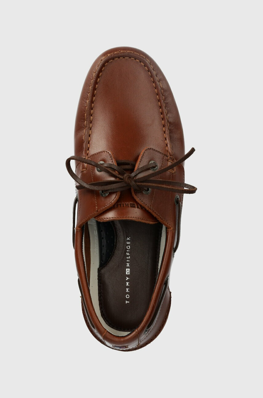 Tommy Hilfiger Кожени мокасини TH BOAT SHOE CORE LEATHER - Pepit.bg