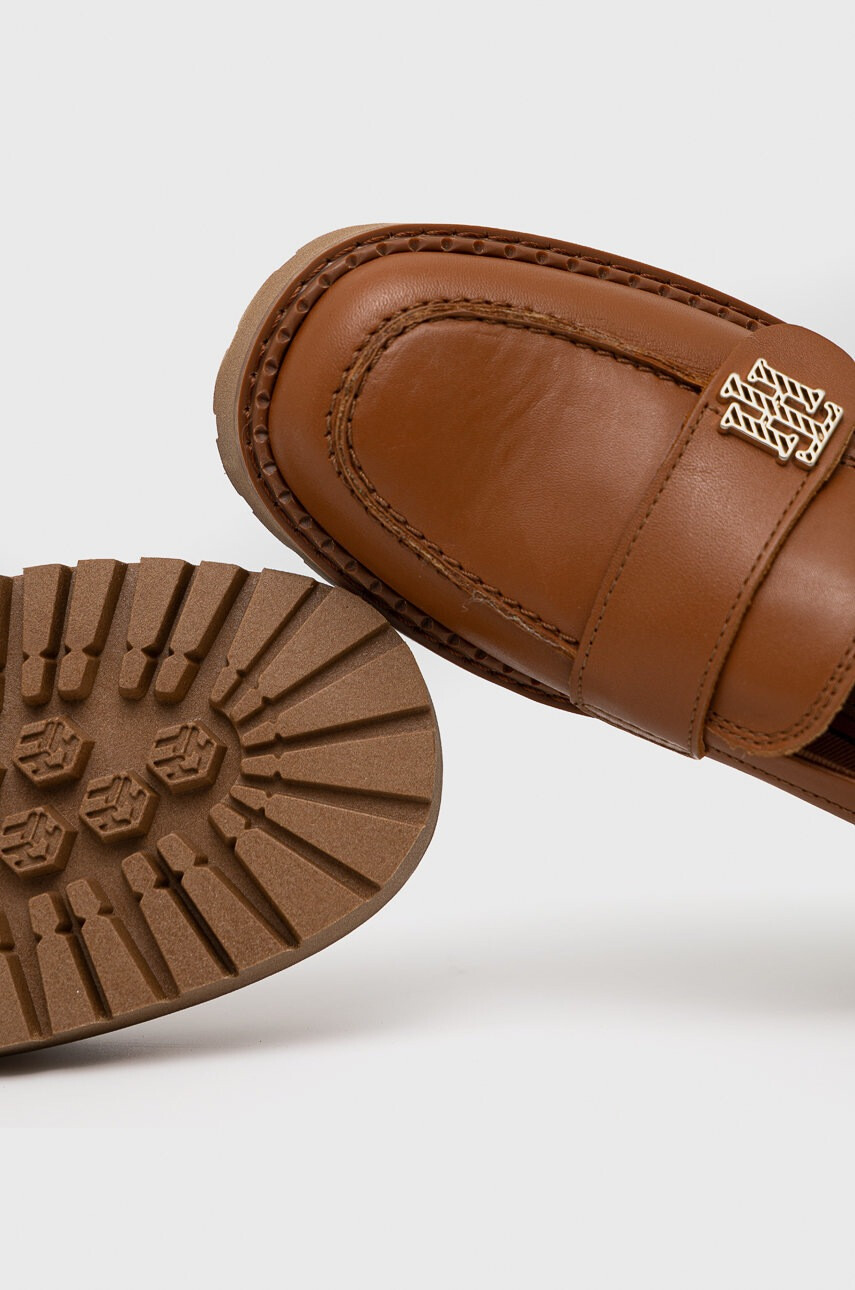 Tommy Hilfiger Кожени мокасини Th Hardware Chunky Loafer - Pepit.bg