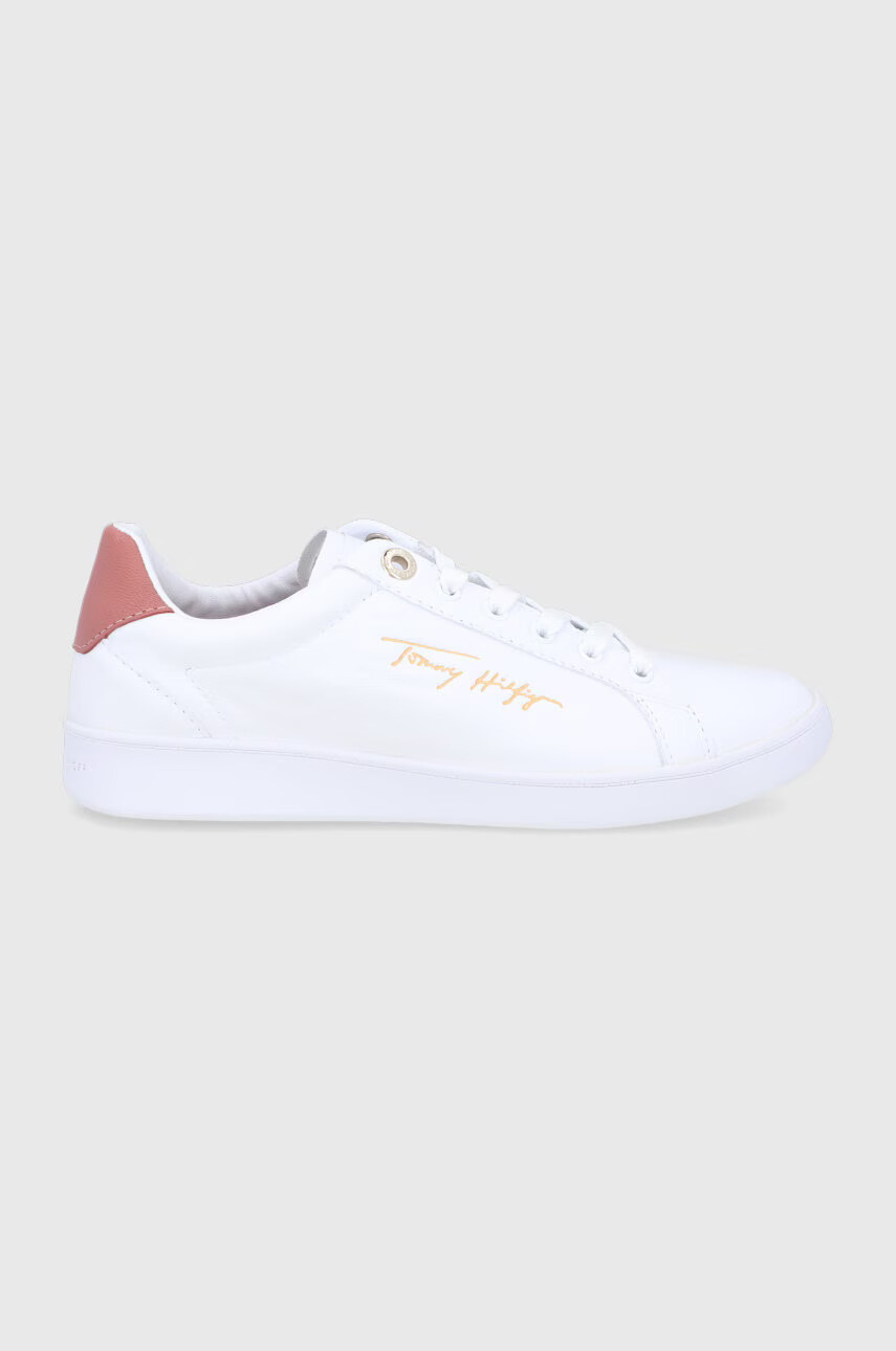 Tommy Hilfiger Кожени обувки в бяло - Pepit.bg