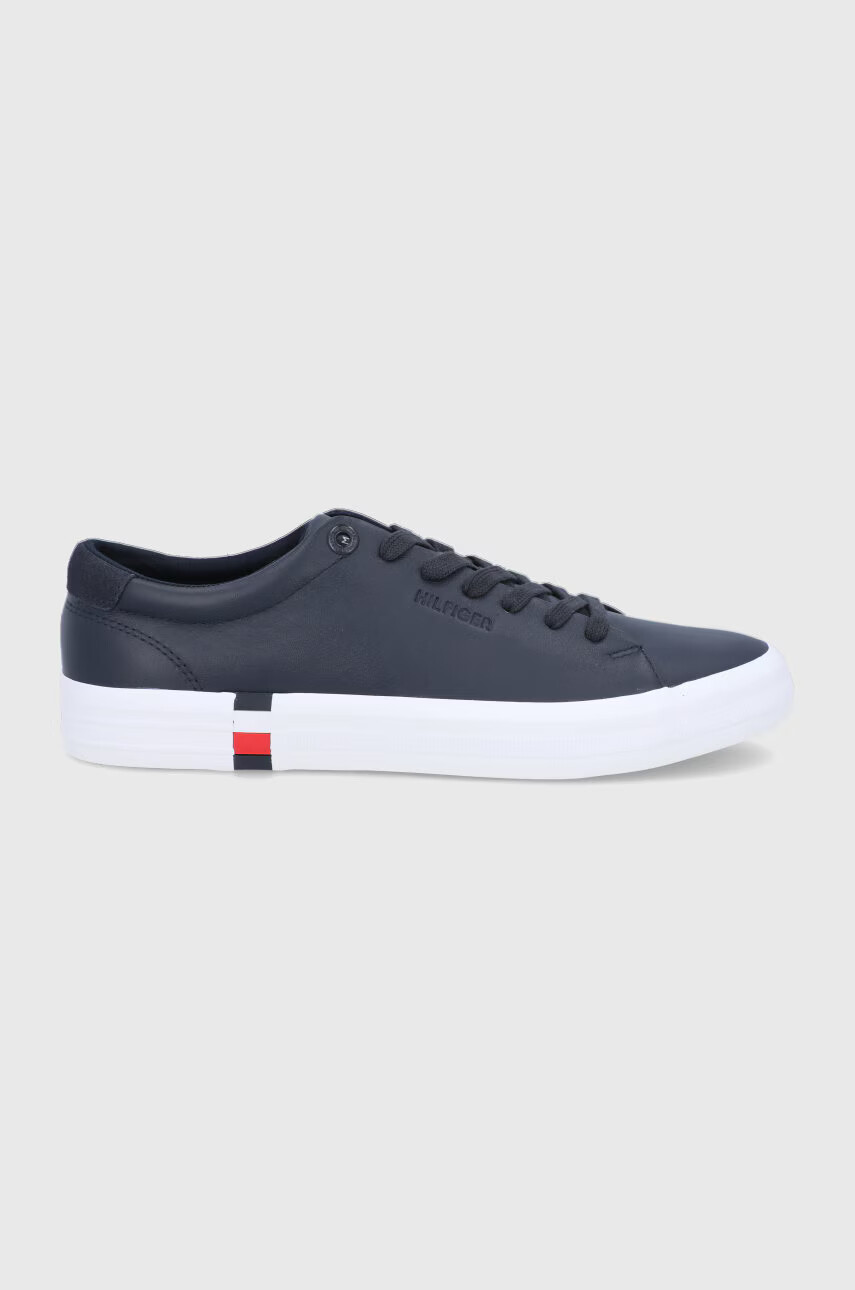 Tommy Hilfiger Кожени обувки в тъмносиньо - Pepit.bg
