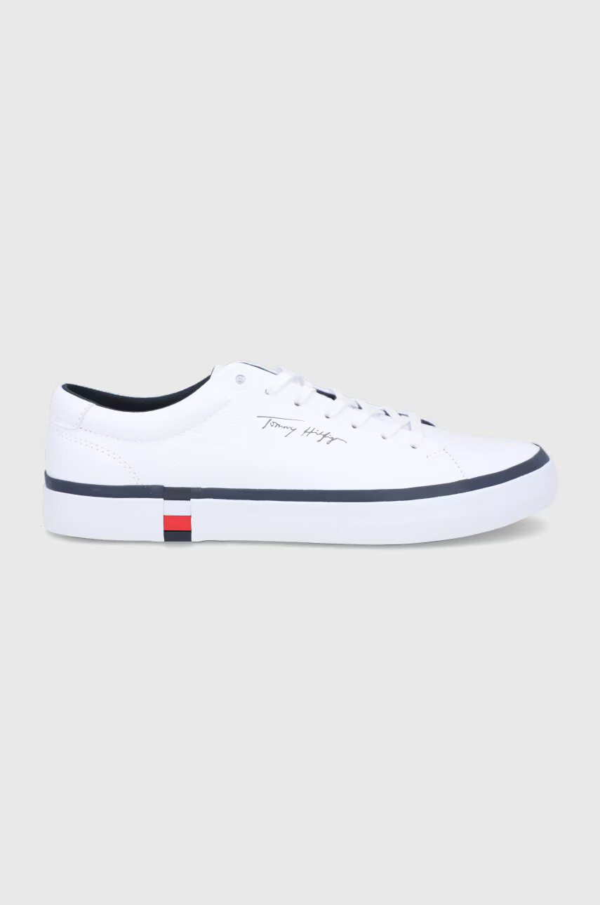 Tommy Hilfiger Кожени обувки в бяло - Pepit.bg
