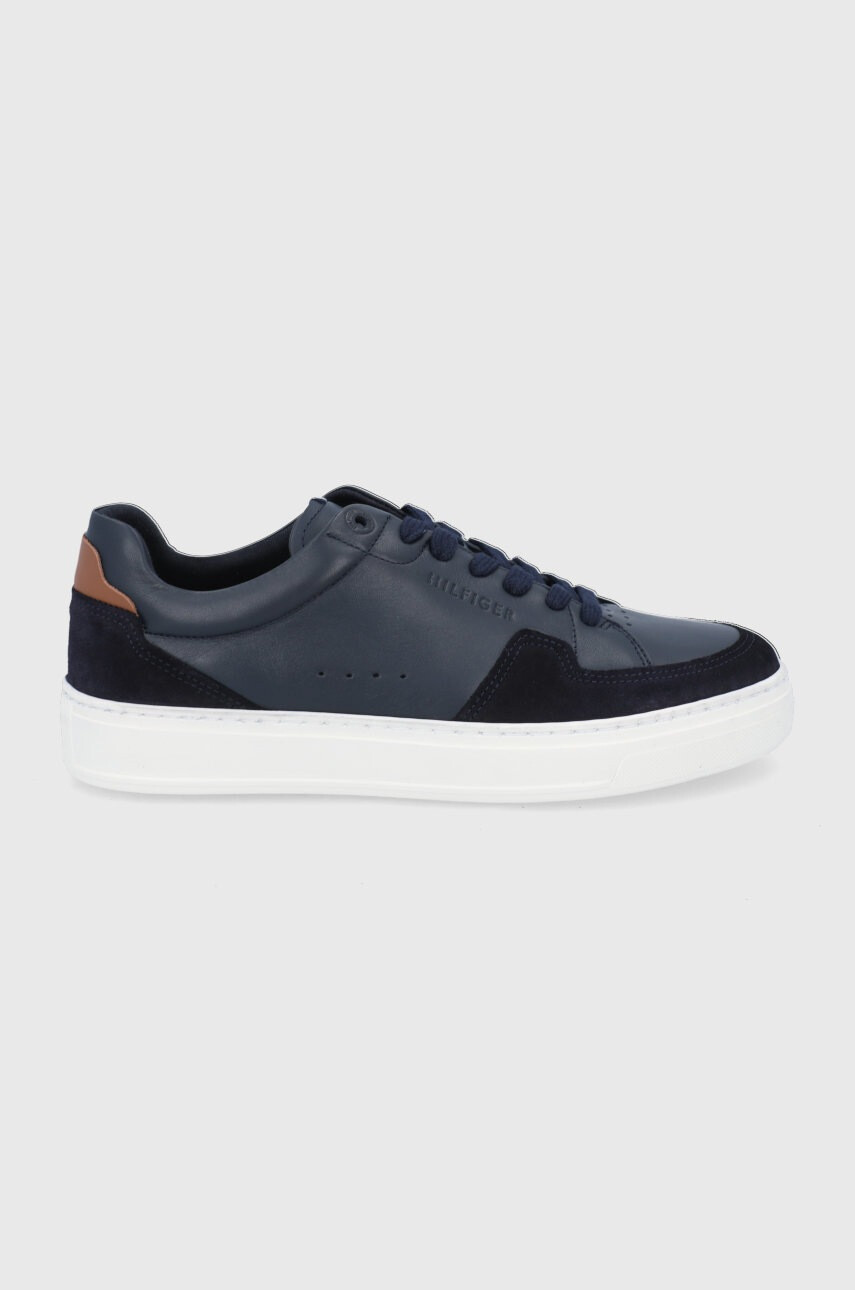 Tommy Hilfiger Кожени обувки в тъмносиньо - Pepit.bg