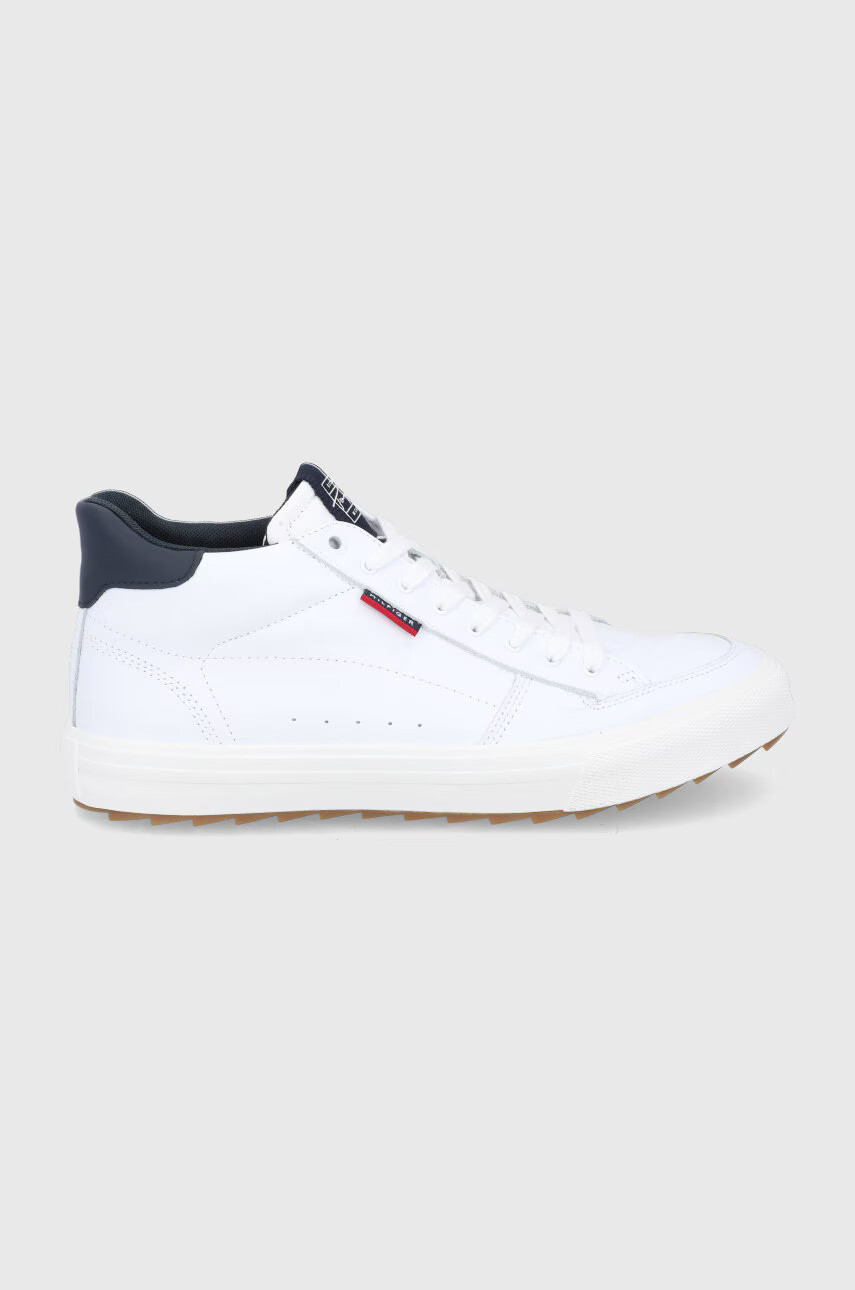 Tommy Hilfiger Кожени обувки в бяло - Pepit.bg