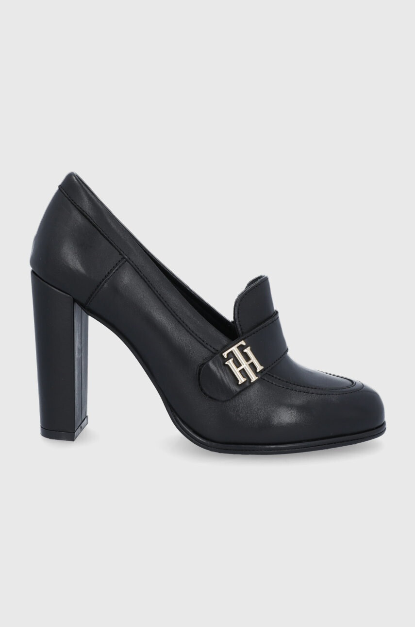 Tommy Hilfiger Кожени обувки с дебел ток - Pepit.bg