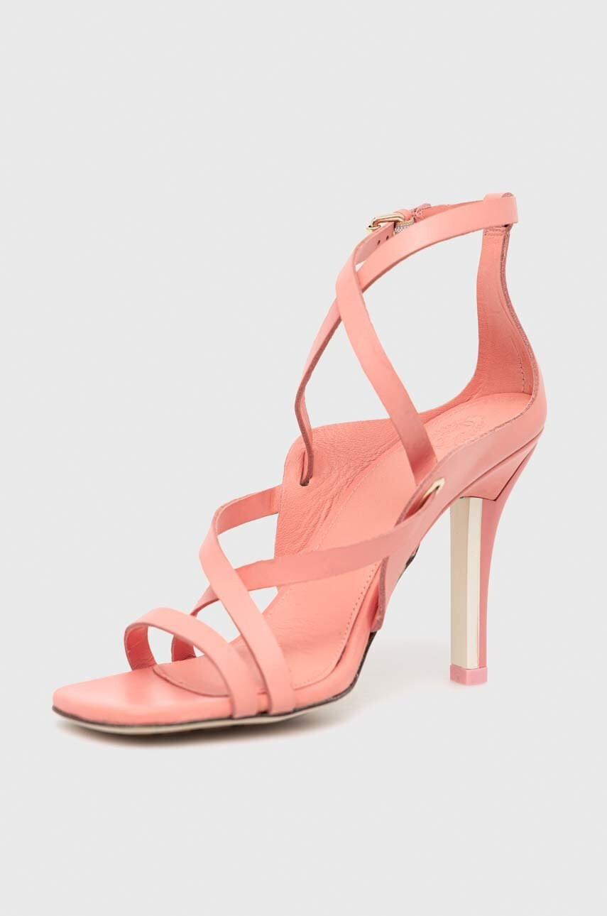 Tommy Hilfiger Кожени обувки с висок ток Elevated Th High Heel в розово - Pepit.bg