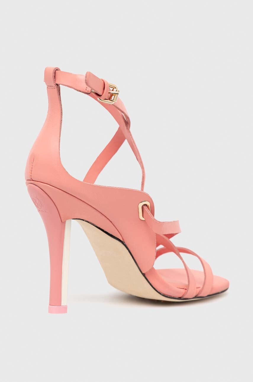 Tommy Hilfiger Кожени обувки с висок ток Elevated Th High Heel в розово - Pepit.bg