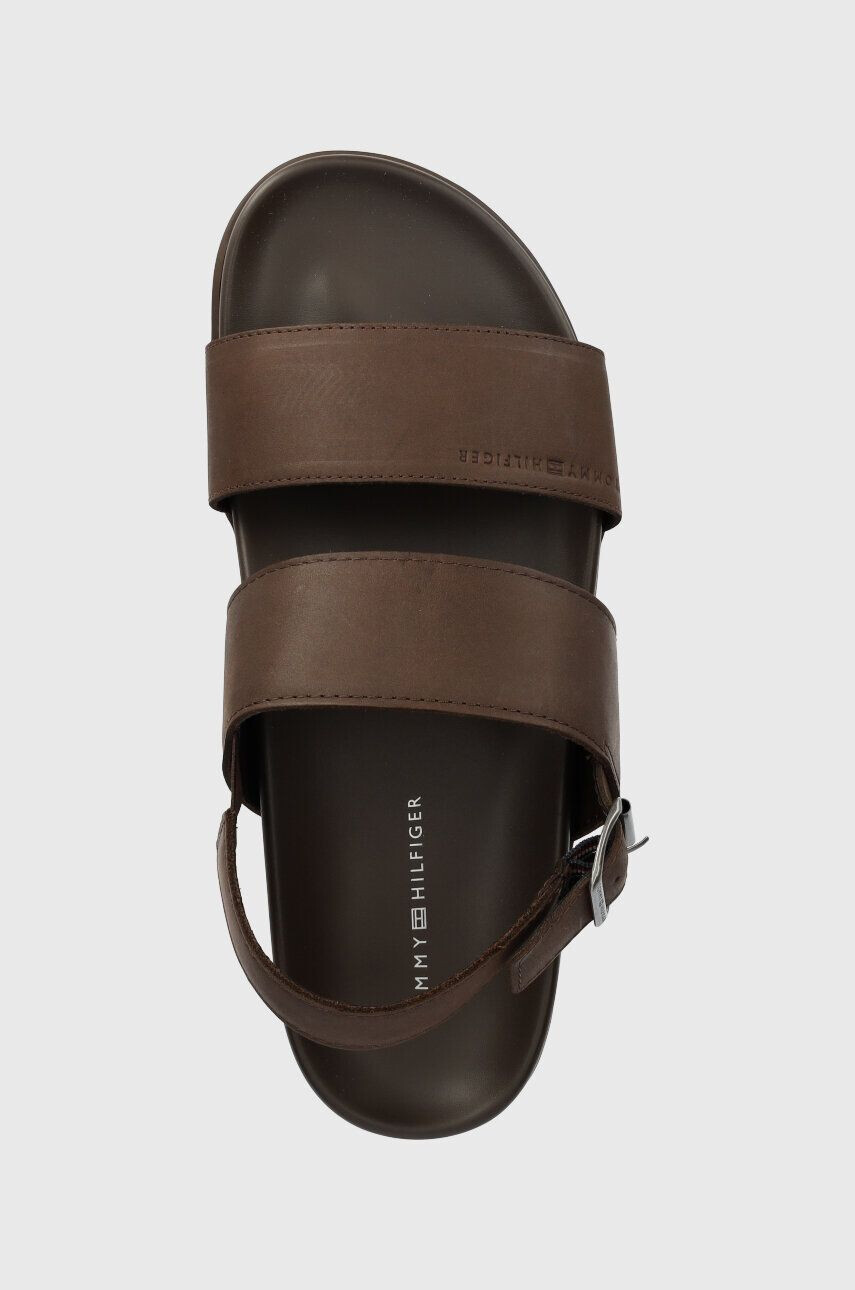 Tommy Hilfiger Кожени сандали HILFIGER PREMIUM LEATHER SANDAL - Pepit.bg