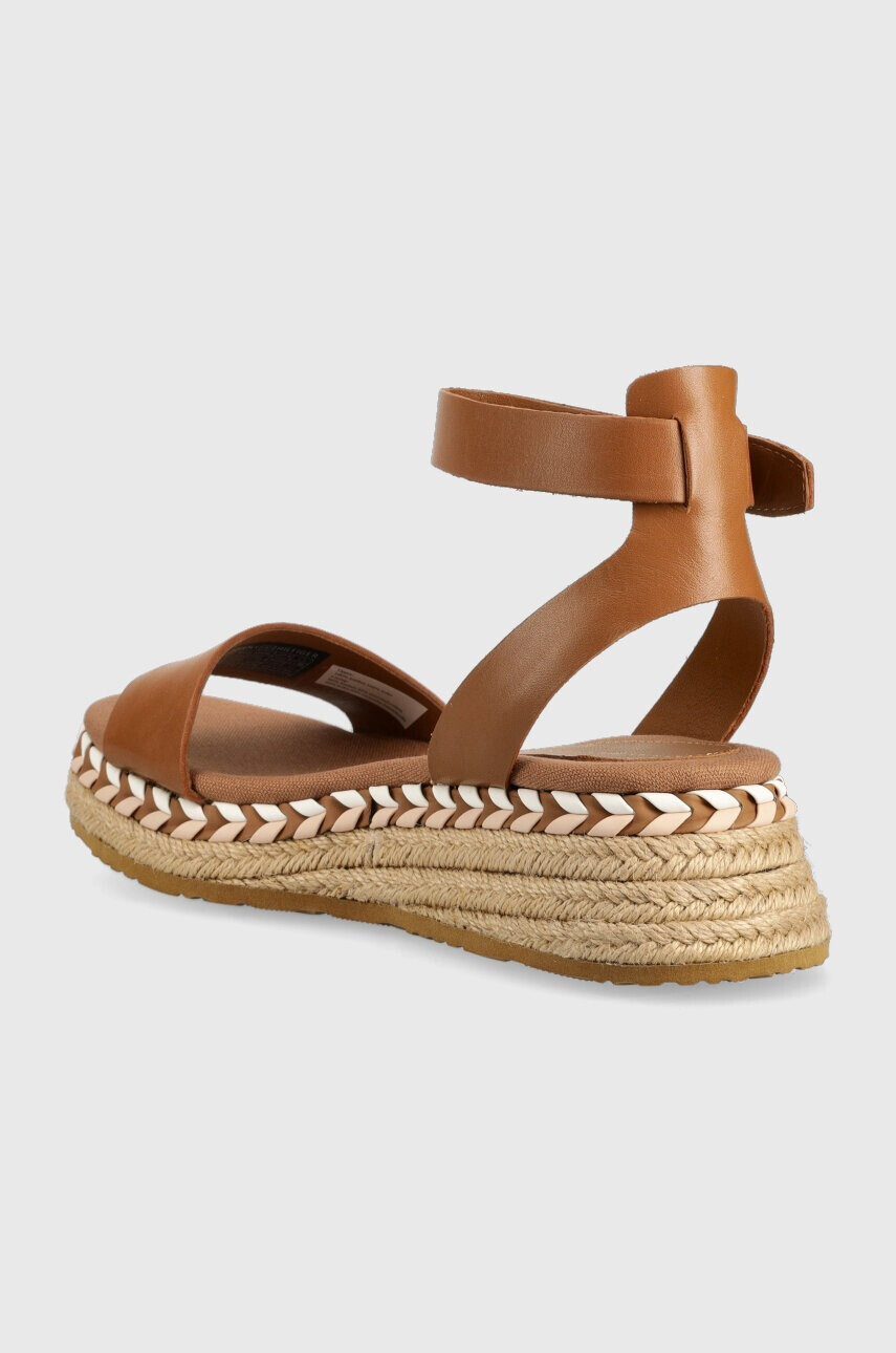 Tommy Hilfiger Кожени сандали LOW WEDGE SANDAL - Pepit.bg
