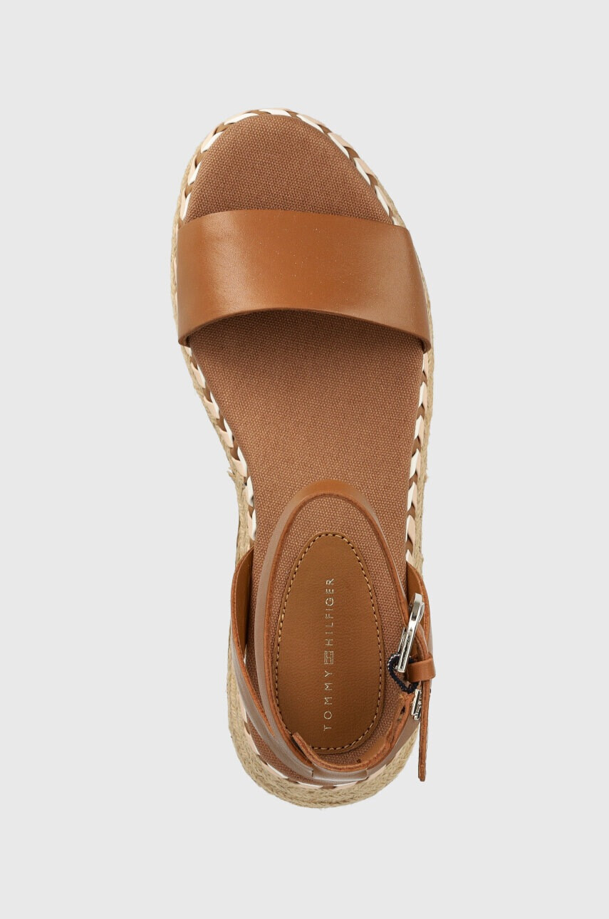 Tommy Hilfiger Кожени сандали LOW WEDGE SANDAL - Pepit.bg
