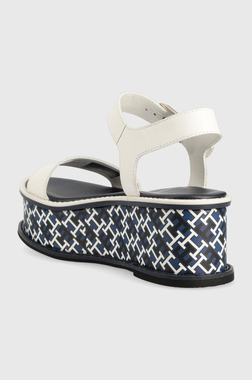 Tommy Hilfiger Кожени сандали NEW ARTISANAL FLATFORM в бяло с платформа - Pepit.bg