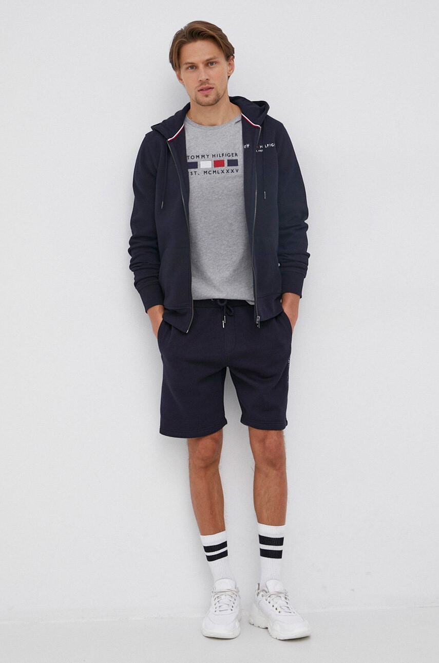 Tommy Hilfiger Къс панталон мъжки в тъмносиньо - Pepit.bg
