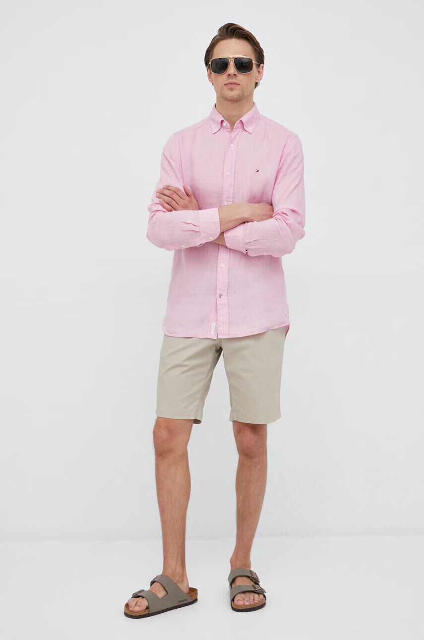 Tommy Hilfiger Къс панталон в бежово - Pepit.bg