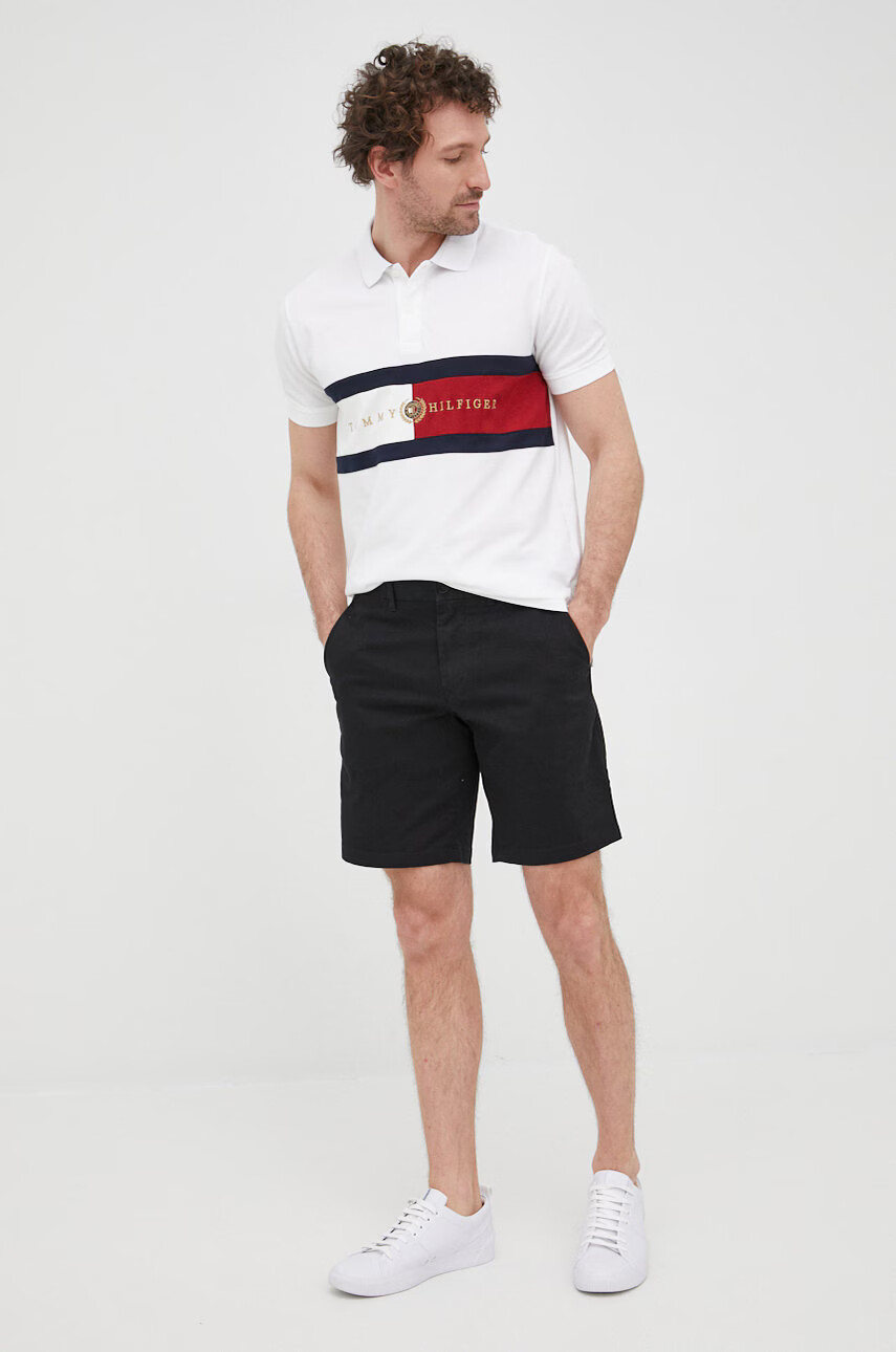 Tommy Hilfiger Къси панталони Brooklyn 1985 мъжки в черно - Pepit.bg