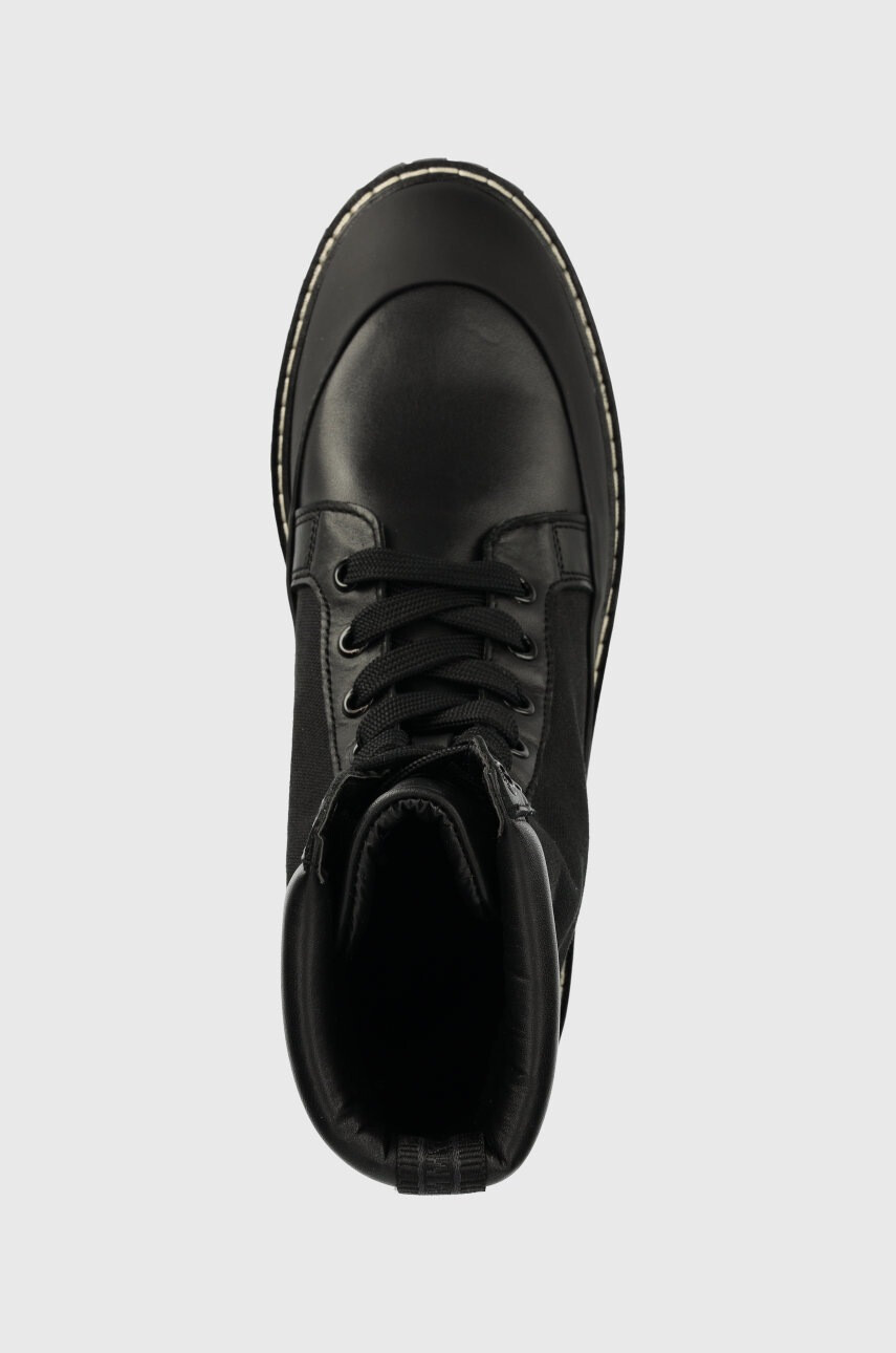 Tommy Hilfiger Кубинки Th Casual Lace Up Boot в черно с равна подметка - Pepit.bg