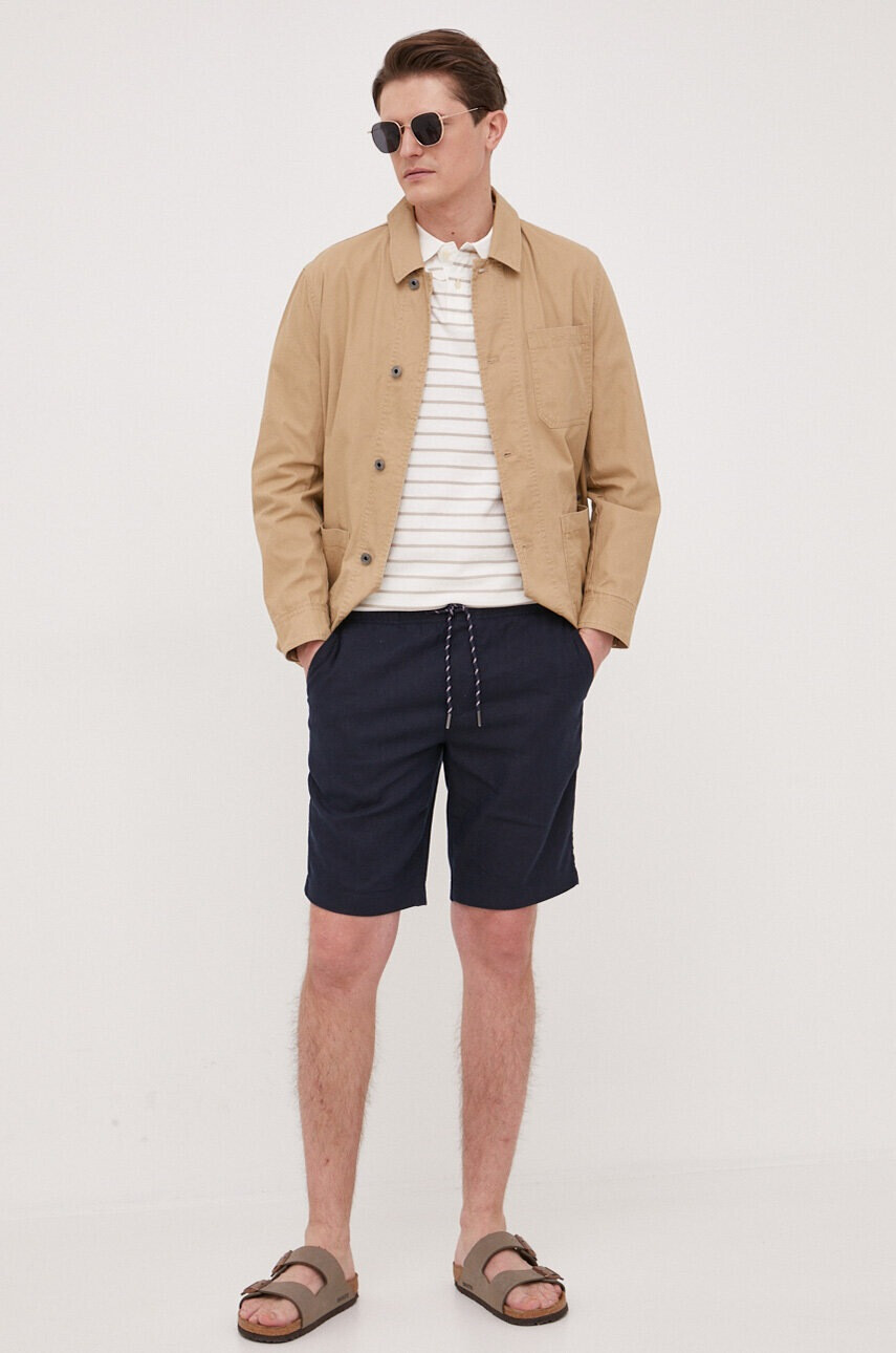Tommy Hilfiger Ленен къс панталон - Pepit.bg
