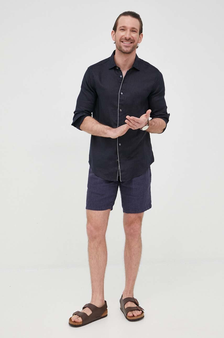 Tommy Hilfiger Ленен къс панталон Brooklyn - Pepit.bg