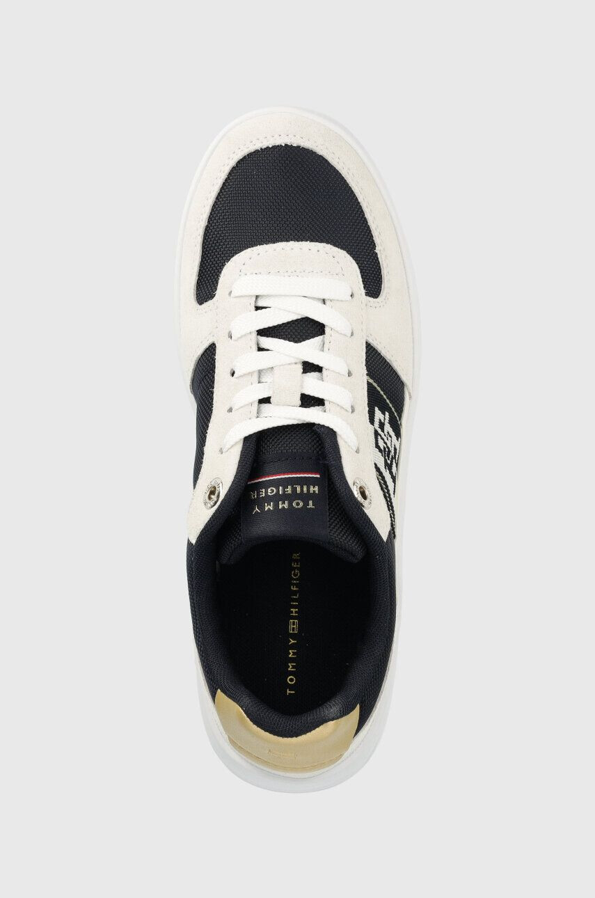 Tommy Hilfiger Маратонки BASKET SNEAKER WITH WEBBING GOLD в тъмносиньо FW0FW07175 - Pepit.bg