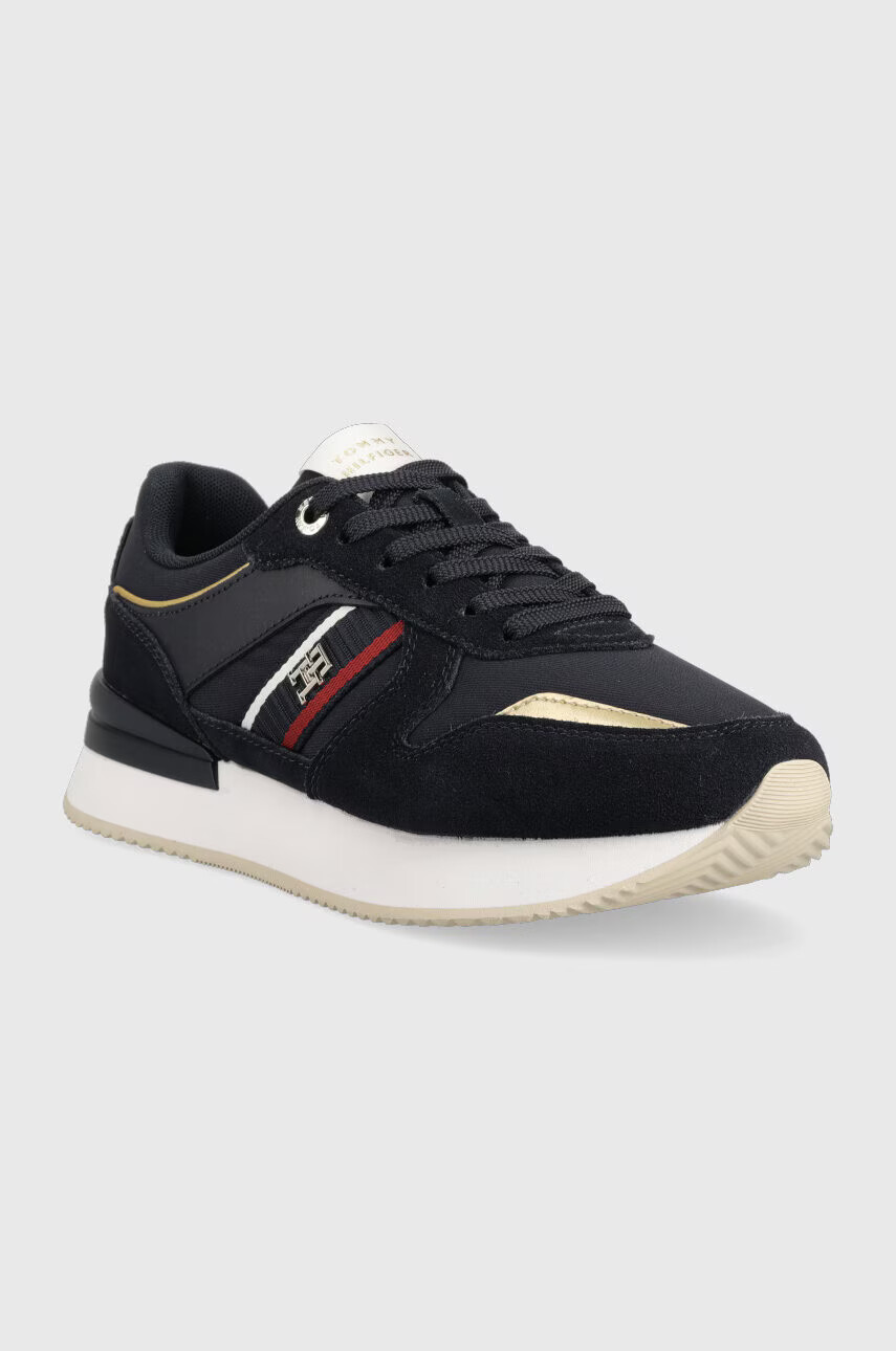 Tommy Hilfiger Маратонки CORP WEBBING RUNNER в тъмносиньо FW0FW07383 - Pepit.bg