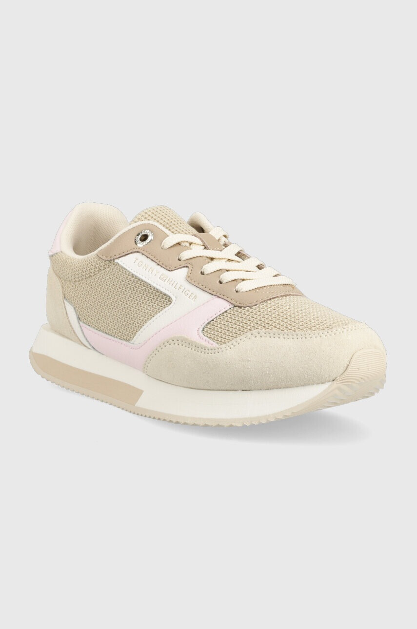 Tommy Hilfiger Маратонки ESSENTIAL MESH RUNNER в бежово FW0FW07381 - Pepit.bg