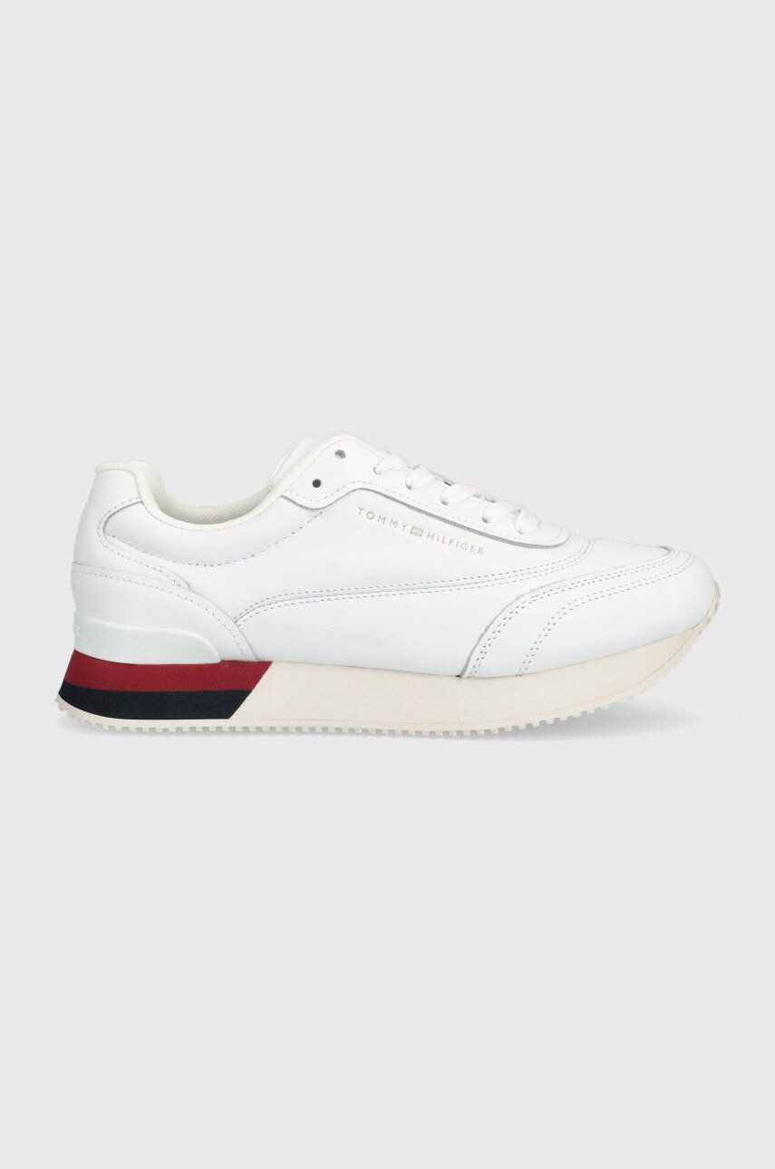 Tommy Hilfiger Маратонки FW0FW06836 LUX LEATHER SNEAKER в бяло - Pepit.bg