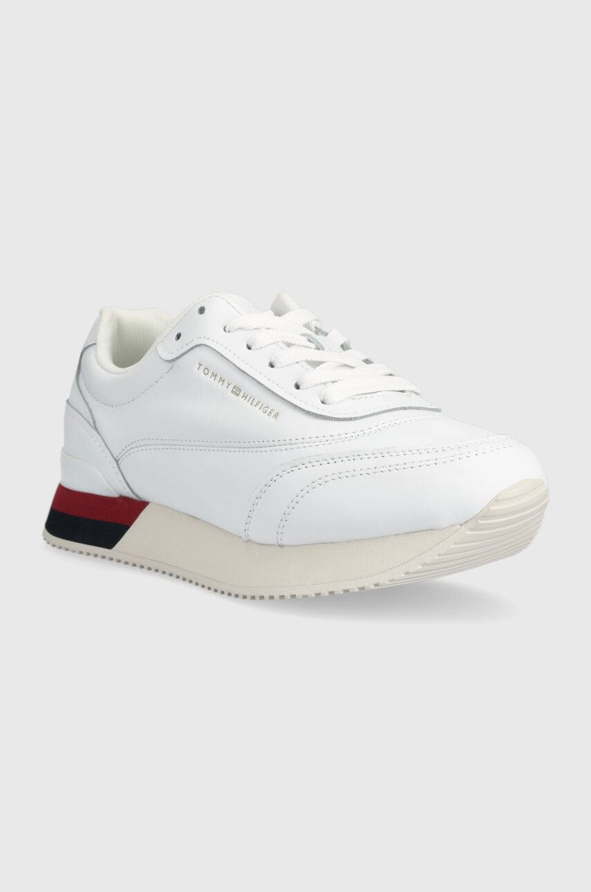 Tommy Hilfiger Маратонки FW0FW06836 LUX LEATHER SNEAKER в бяло - Pepit.bg