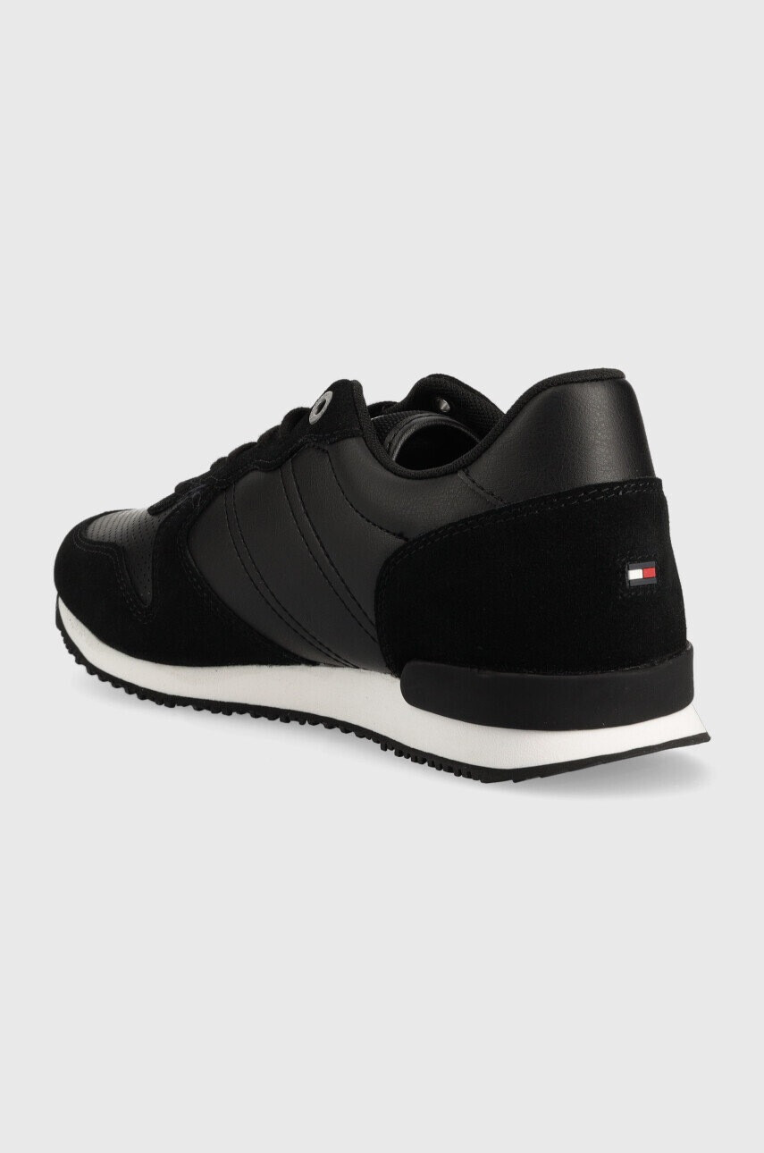 Tommy Hilfiger Маратонки ICONIC RUNNER STRIPES LEATHER в черно FM0FM04551 - Pepit.bg