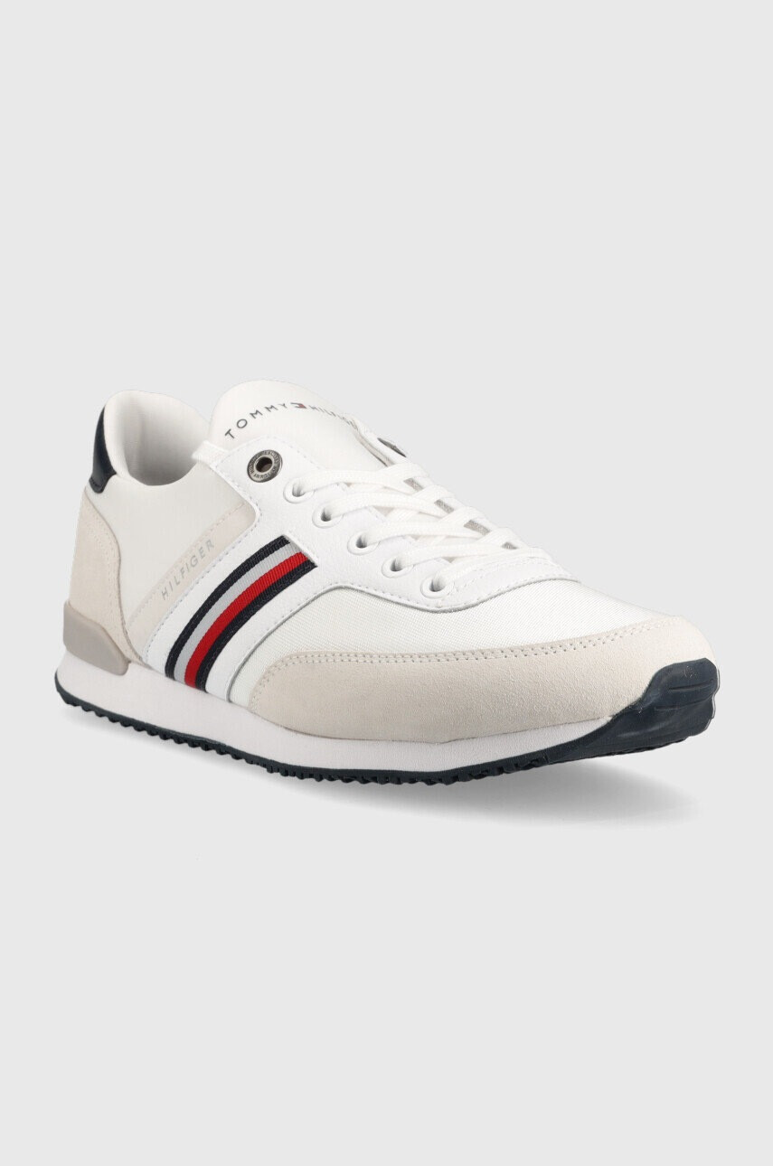 Tommy Hilfiger Маратонки Iconic Sock Runner Mix в бяло - Pepit.bg