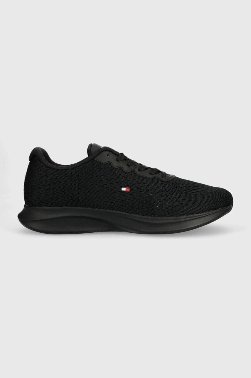 Tommy Hilfiger Маратонки LIGHTWEIGHT RUNNER KNIT FLAG в черно FM0FM04563 - Pepit.bg
