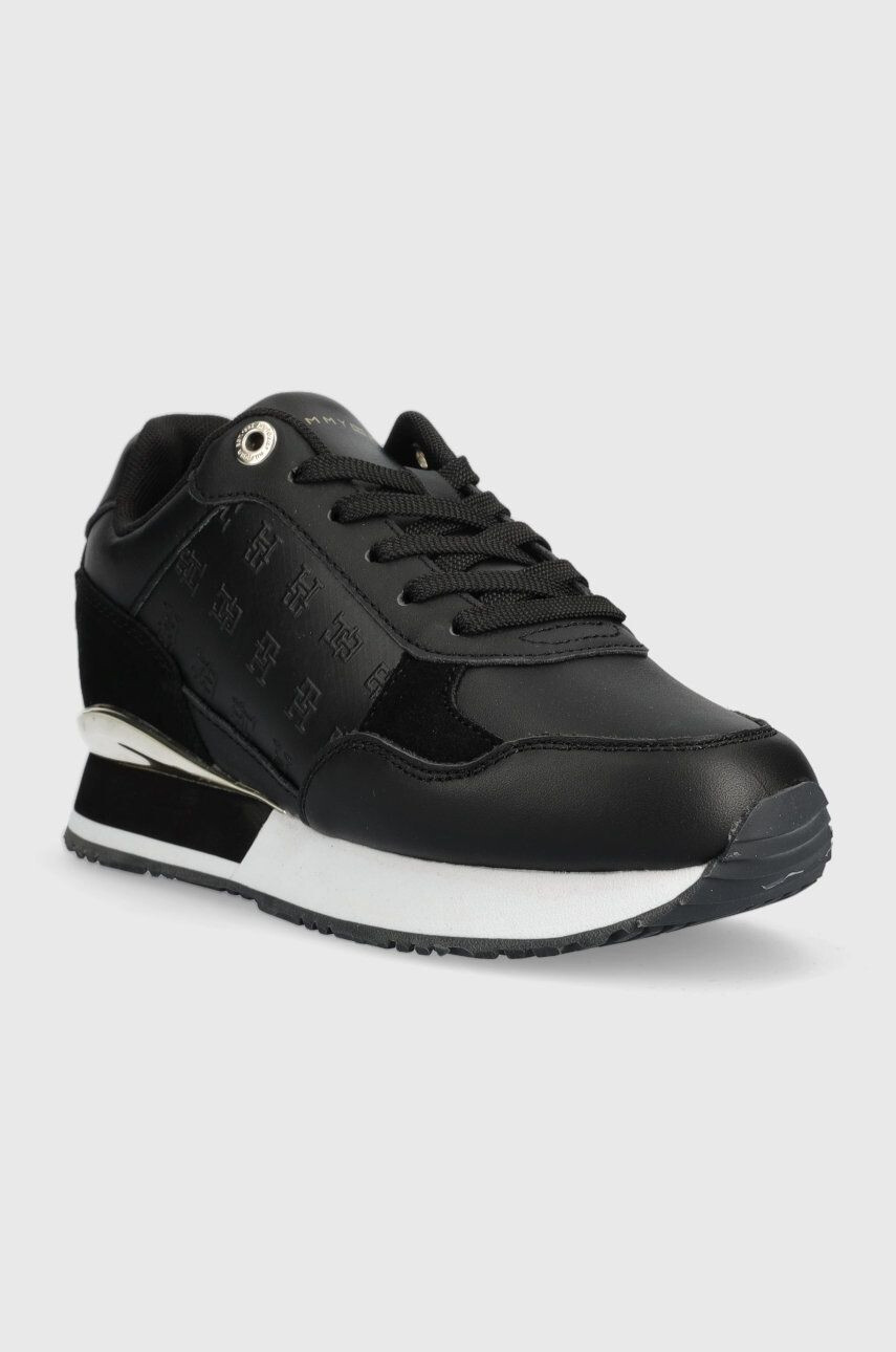 Tommy Hilfiger Маратонки Metallic Monogram Emboss Sneaker - Pepit.bg