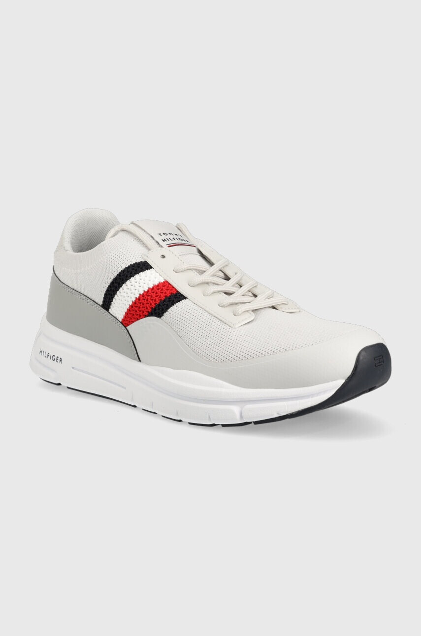 Tommy Hilfiger Маратонки PREMIUM LIGHTWEIGHT RUNNER KNIT в сиво - Pepit.bg