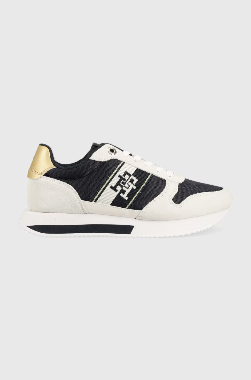 Tommy Hilfiger Маратонки RUNNER WITH TH WEBBING GOLD в тъмносиньо FW0FW07173 - Pepit.bg