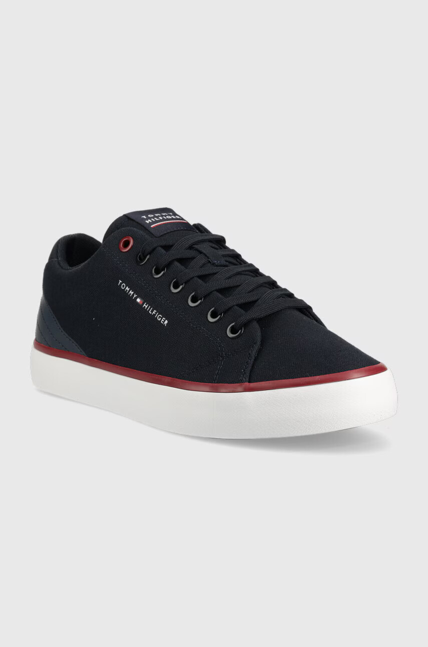 Tommy Hilfiger Маратонки TH HI VULC CORE LOW CANVAS в бяло FM0FM04737 - Pepit.bg