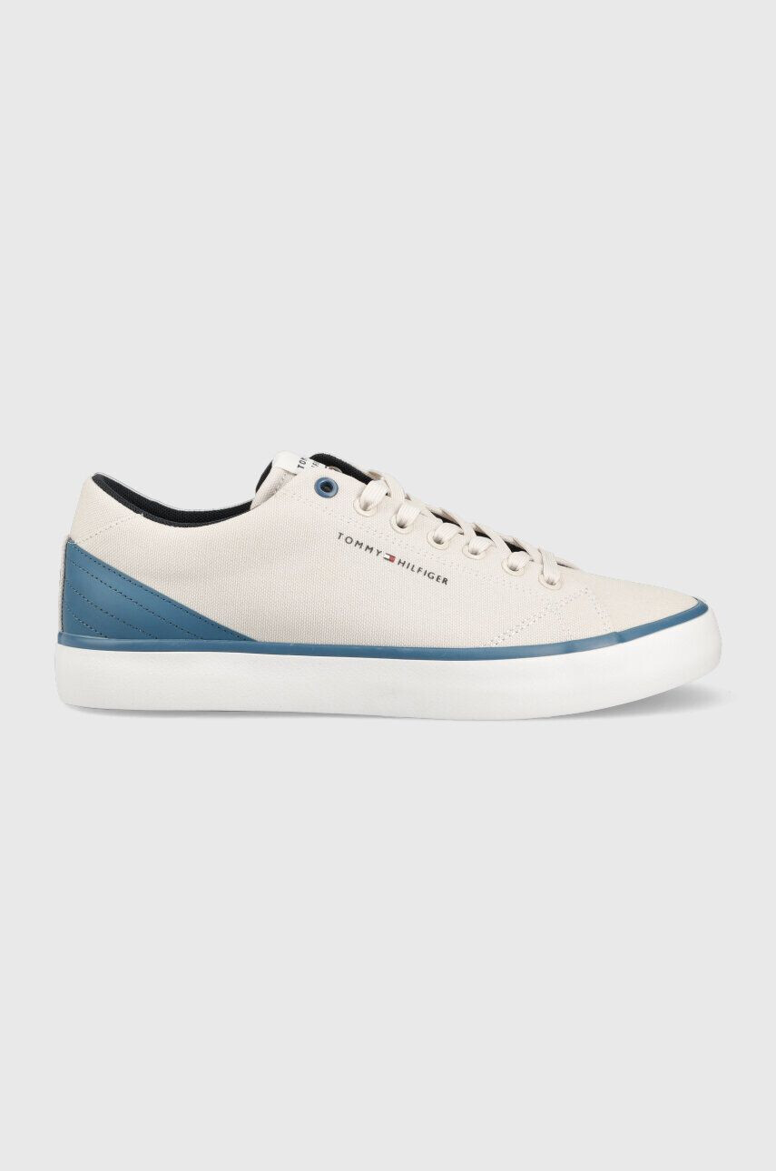 Tommy Hilfiger Маратонки TH HI VULC CORE LOW CANVAS в бяло FM0FM04737 - Pepit.bg