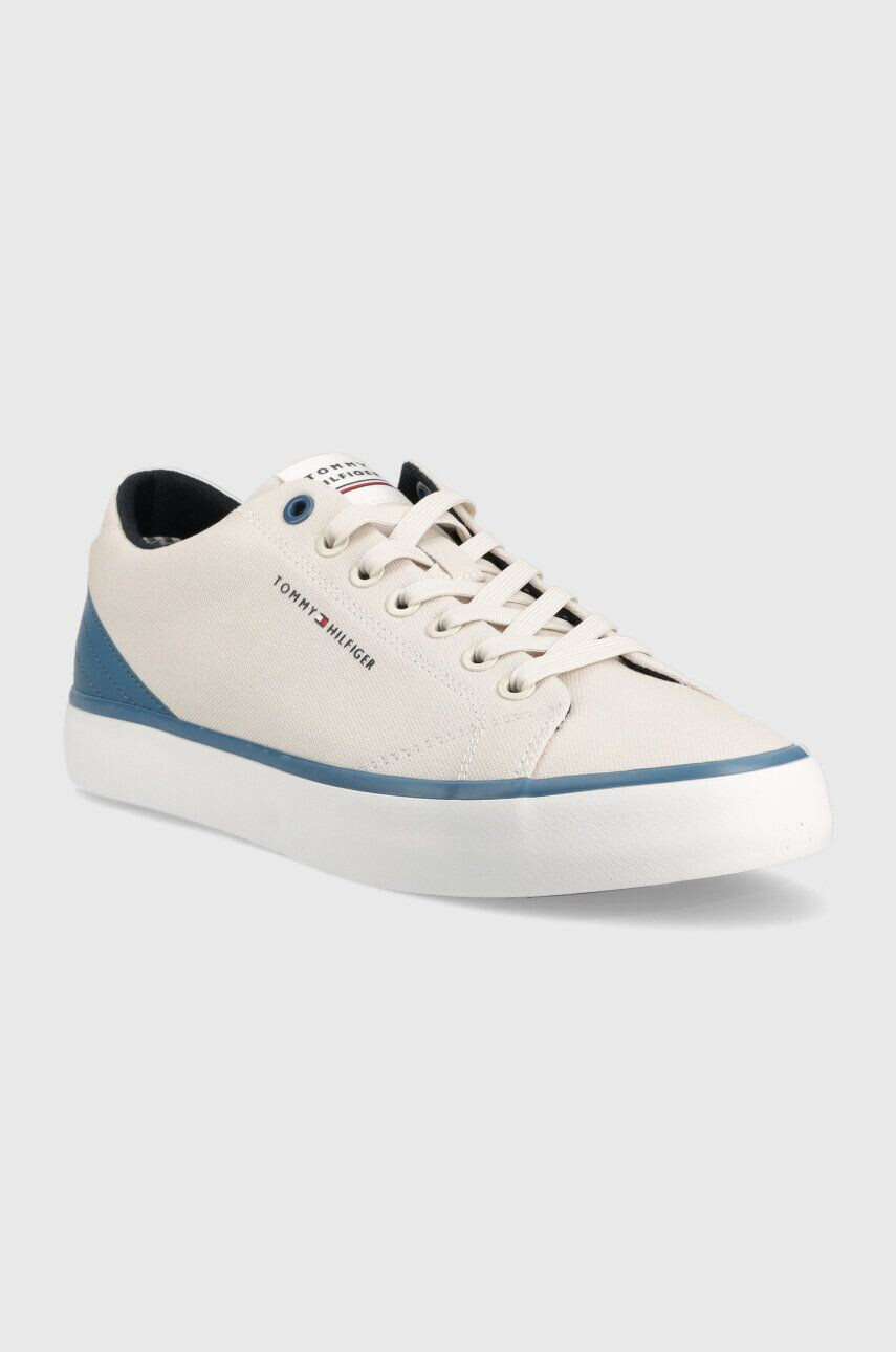 Tommy Hilfiger Маратонки TH HI VULC CORE LOW CANVAS в бяло FM0FM04737 - Pepit.bg