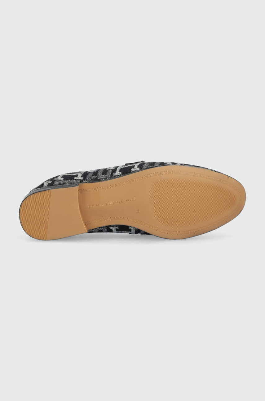 Tommy Hilfiger Мокасини CHAIN LOAFER DENIM в тъмносиньо с равна подметка - Pepit.bg
