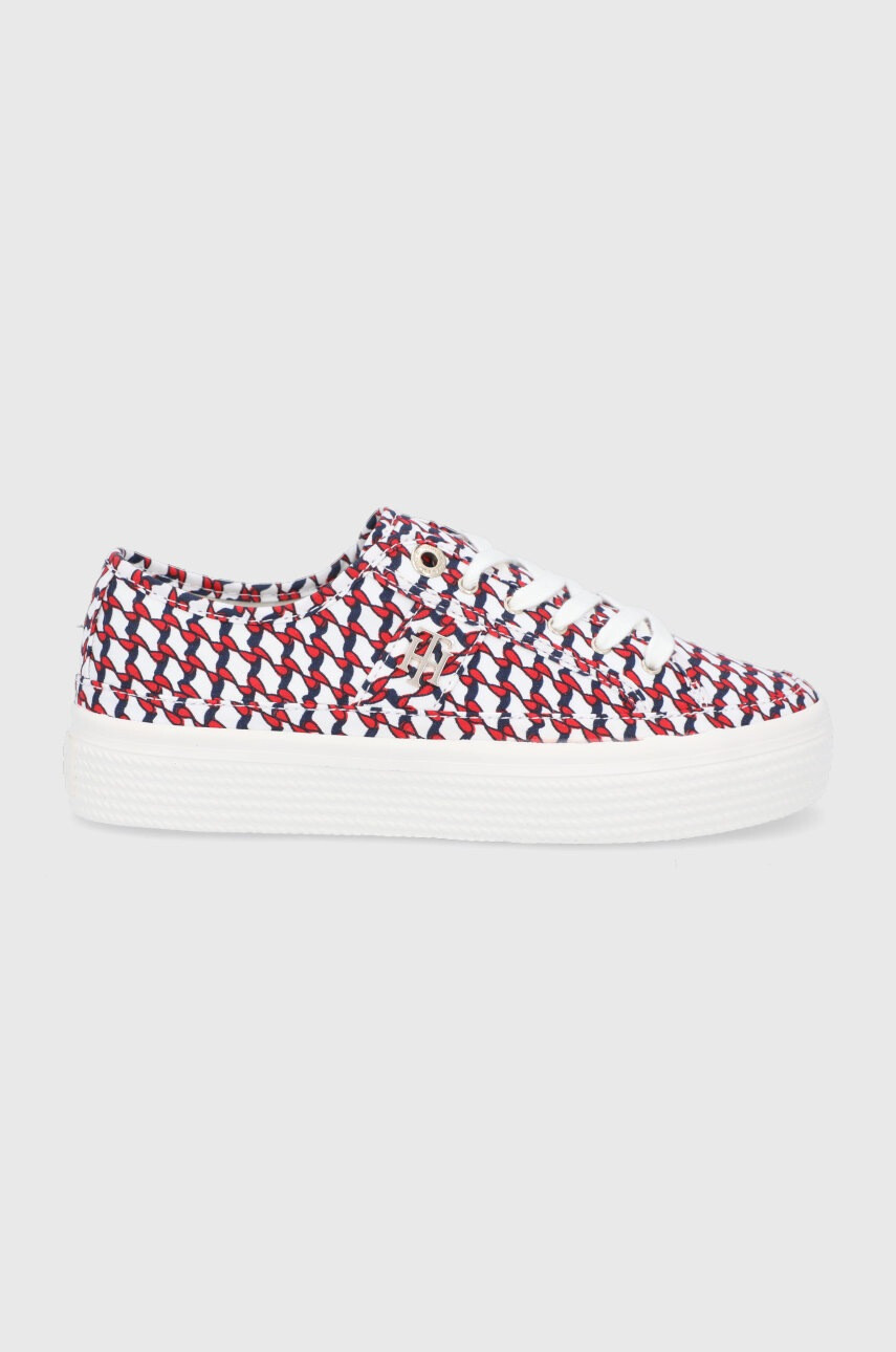 Tommy Hilfiger Ниски кецове дамски в червено - Pepit.bg