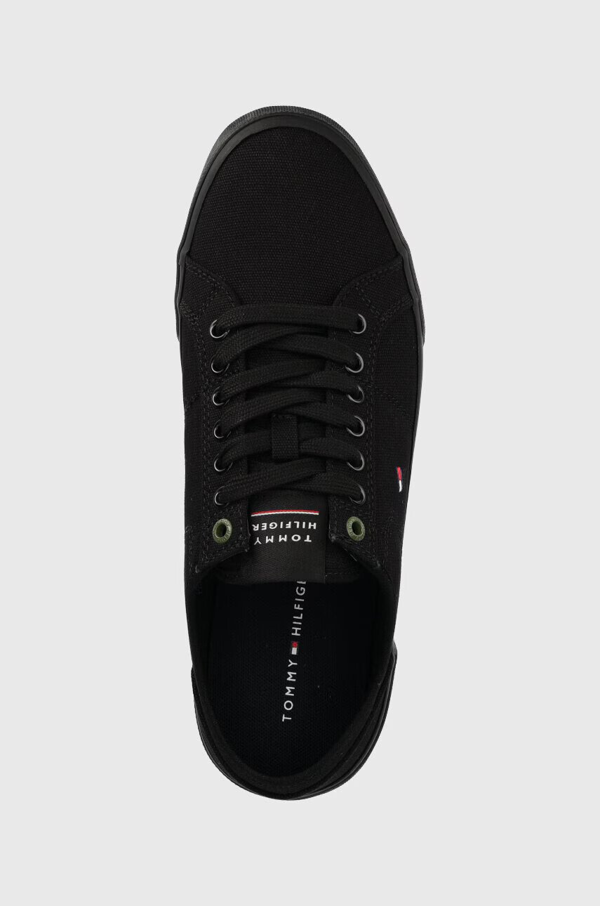 Tommy Hilfiger Ниски кецове CORE CORPORATE VULC CANVAS в черно - Pepit.bg