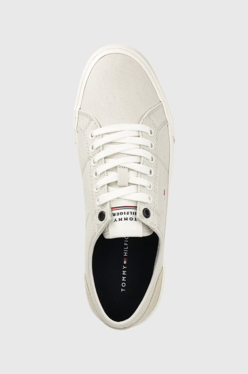 Tommy Hilfiger Ниски кецове CORE CORPORATE VULC CANVAS в сиво - Pepit.bg