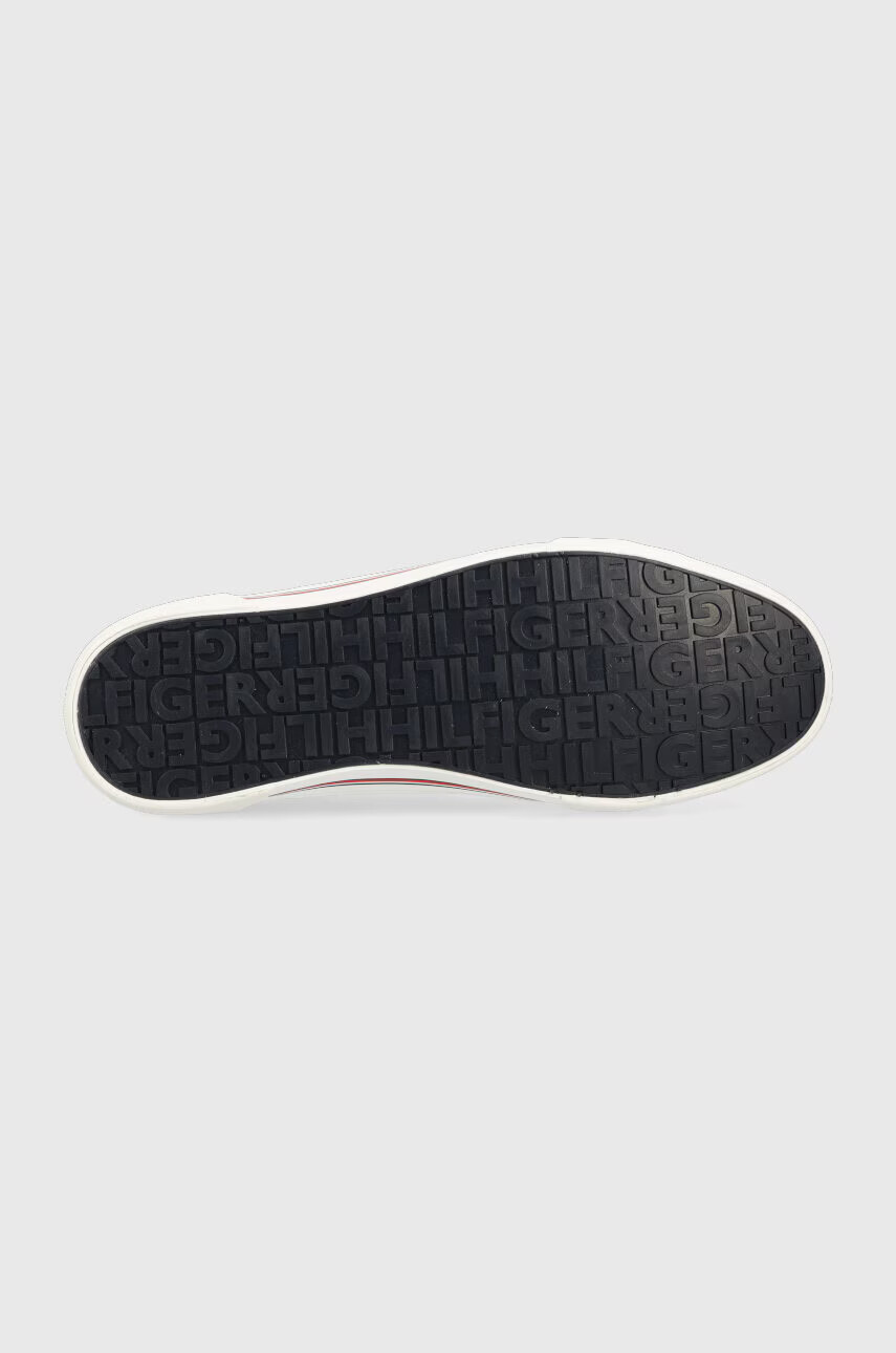 Tommy Hilfiger Ниски кецове CORE CORPORATE VULC CANVAS в сиво - Pepit.bg