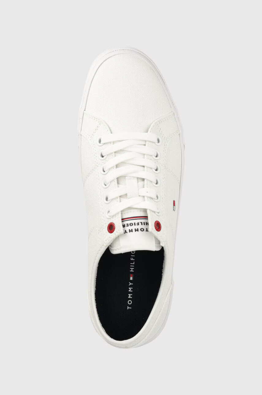 Tommy Hilfiger Ниски кецове CORE CORPORATE VULC CANVAS в бяло - Pepit.bg