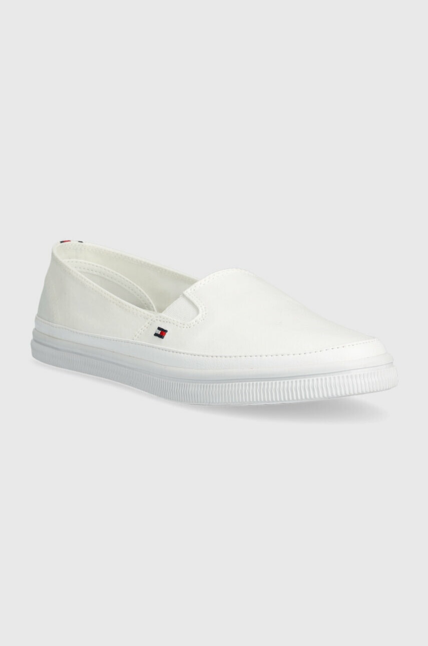 Tommy Hilfiger Ниски кецове ESSENTIAL KESHA SLIP-ON в бяло FW0FW07121 - Pepit.bg
