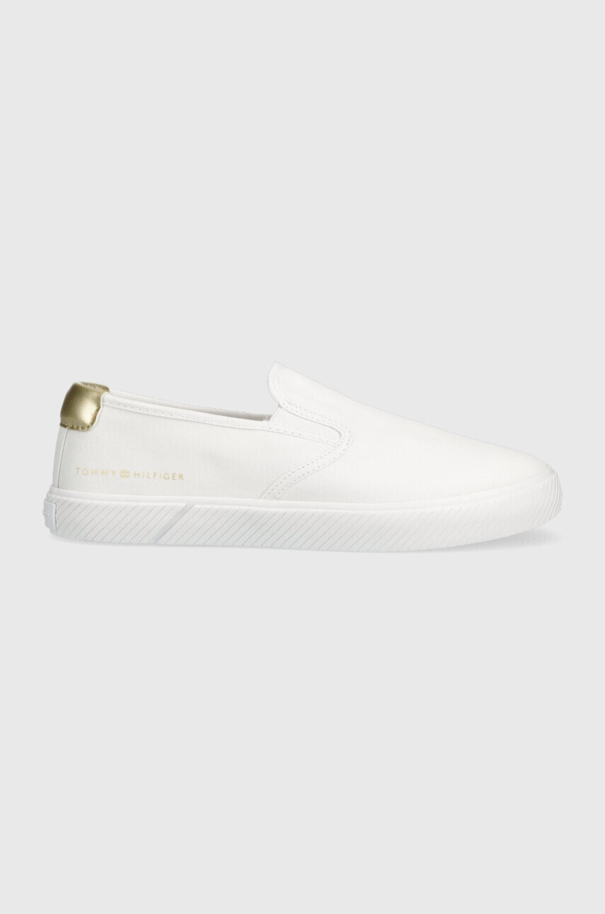 Tommy Hilfiger Ниски кецове ESSENTIAL SLIP-ON SNEAKER в бяло FW0FW06956 - Pepit.bg