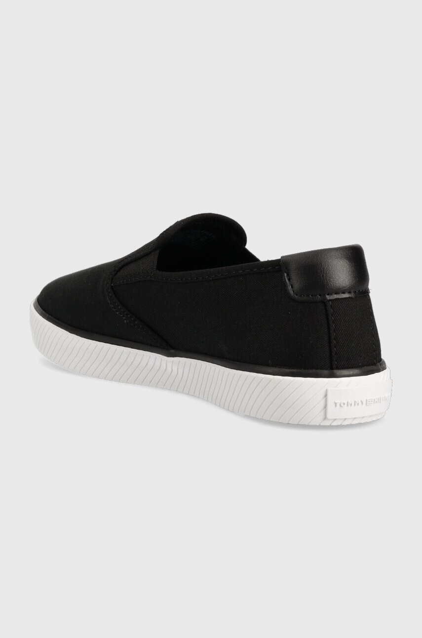 Tommy Hilfiger Ниски кецове ESSENTIAL SLIP-ON SNEAKER BL в черно FW0FW07249 - Pepit.bg