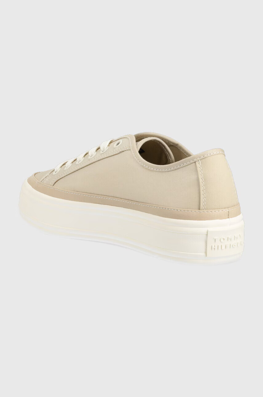 Tommy Hilfiger Ниски кецове ESSENTIAL VULC CANVAS в бежово FW0FW07459 - Pepit.bg